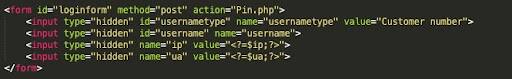 Figure 3: Code for exfiltration of victim’s User-Agent and IP address